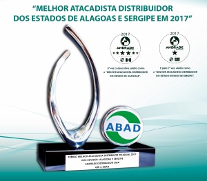 MELHOR ATACADISTA DISTRIBUIDOR DOS ESTADOS DE ALAGOAS E SERGIPE EM 2017