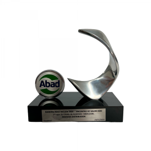 Prêmio de Melhor atacadista distribuidor gfk/ABaD 2020 1° lugar ALAGOAS e SERGIP
